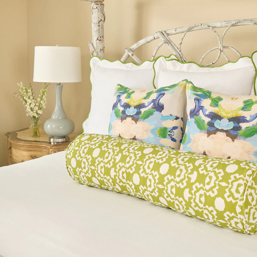 Laura Park Snow Garden Linen Cotton Pillow