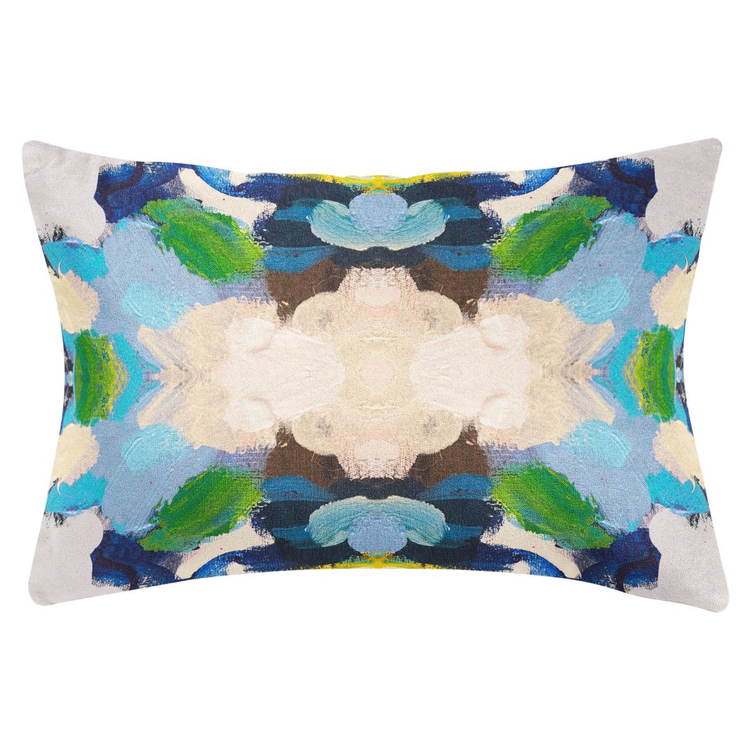Laura Park Snow Garden Linen Cotton Pillow