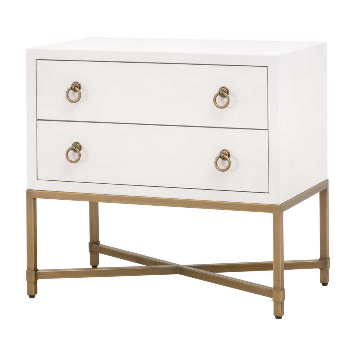 Essentials For Living Strand Shagreen 2 Drawer Nightstand