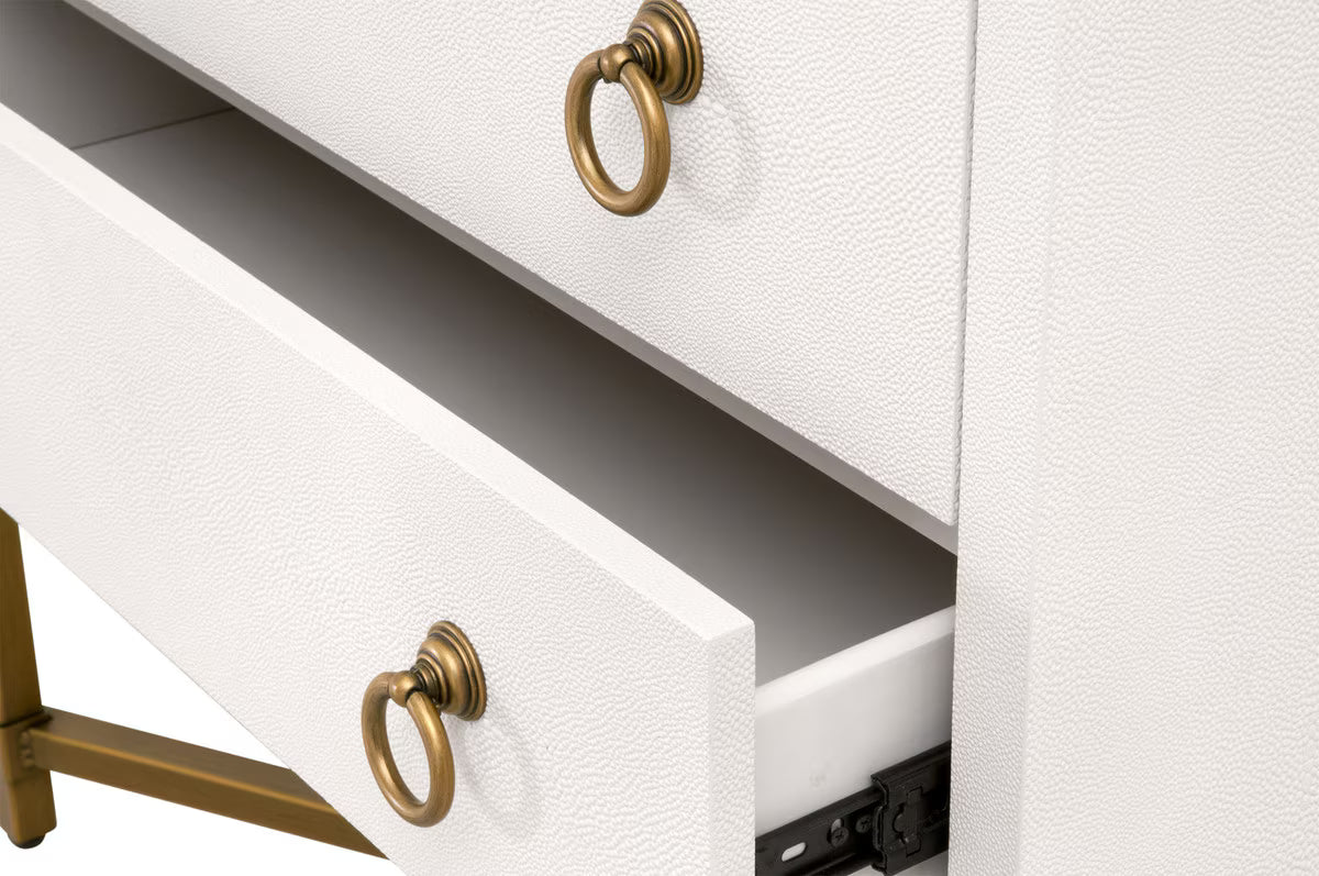 Essentials For Living Strand Shagreen 2 Drawer Nightstand