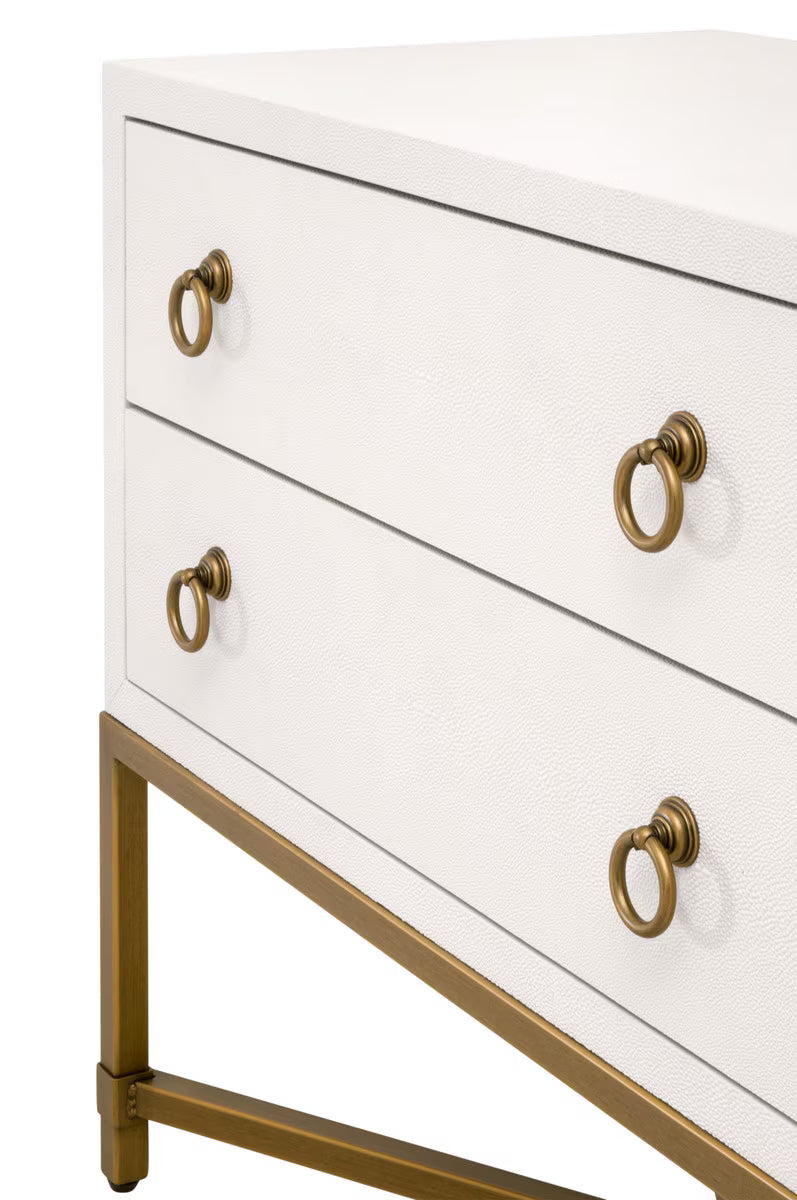 Essentials For Living Strand Shagreen 2 Drawer Nightstand