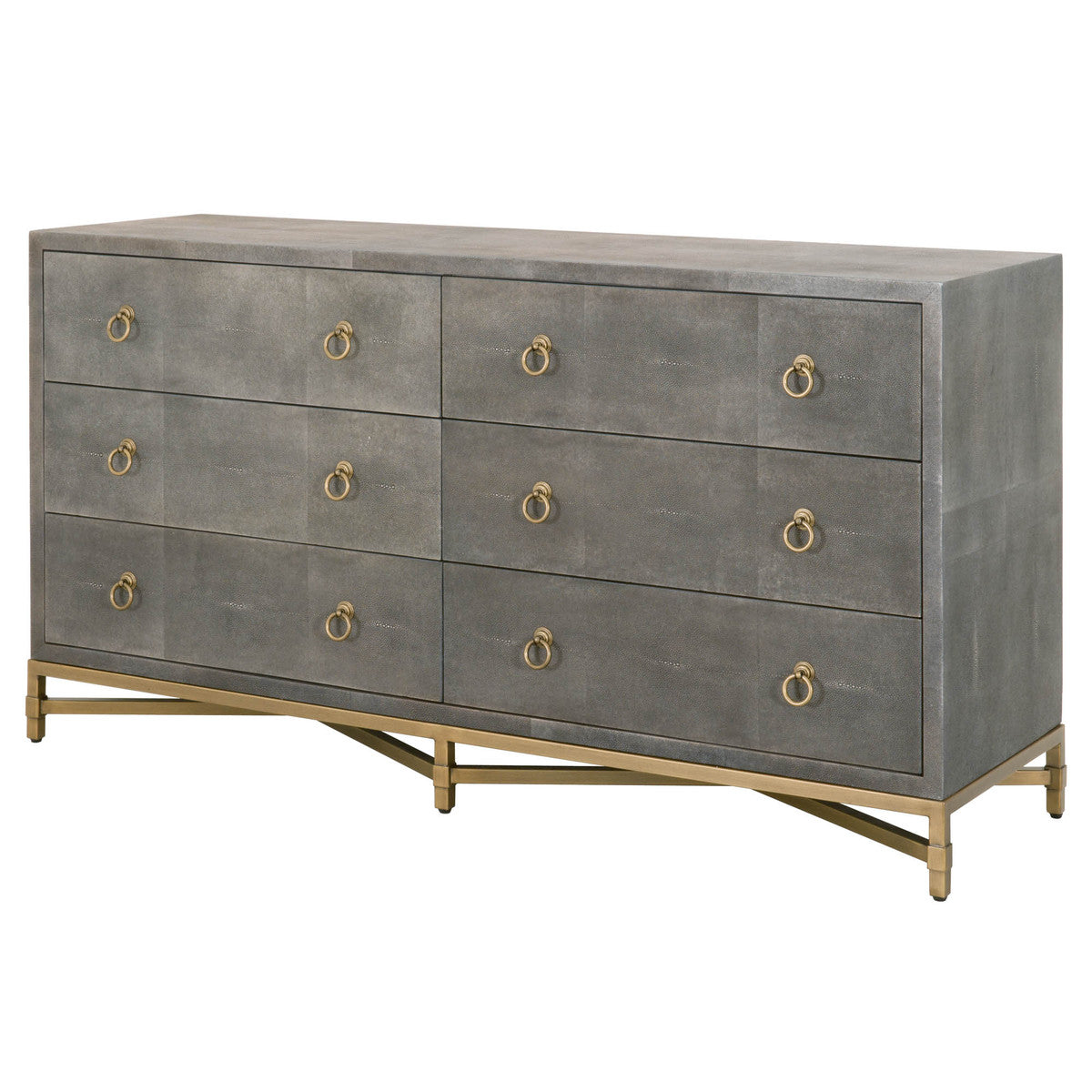 Strand Shagreen 6 Drawer Double Dresser by Essentials for Living