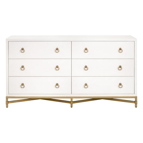 Strand Shagreen 6 Drawer Double Dresser by Essentials for Living