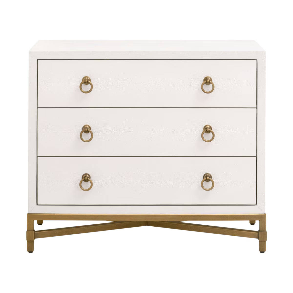 Essentials For Living Strand Shagreen 3 Drawer Nightstand