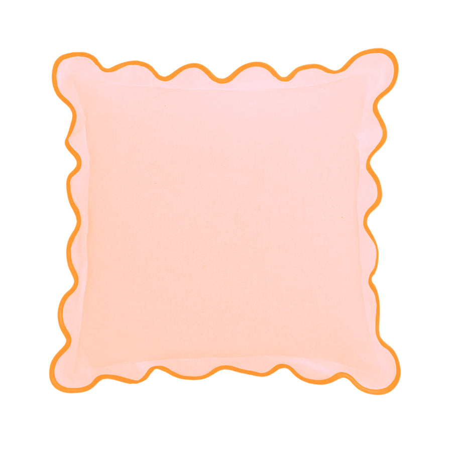 Laura Park Charlotte Scalloped Linen Pillow