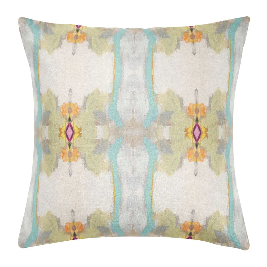 Laura Park Sundance White Linen Cotton Pillow