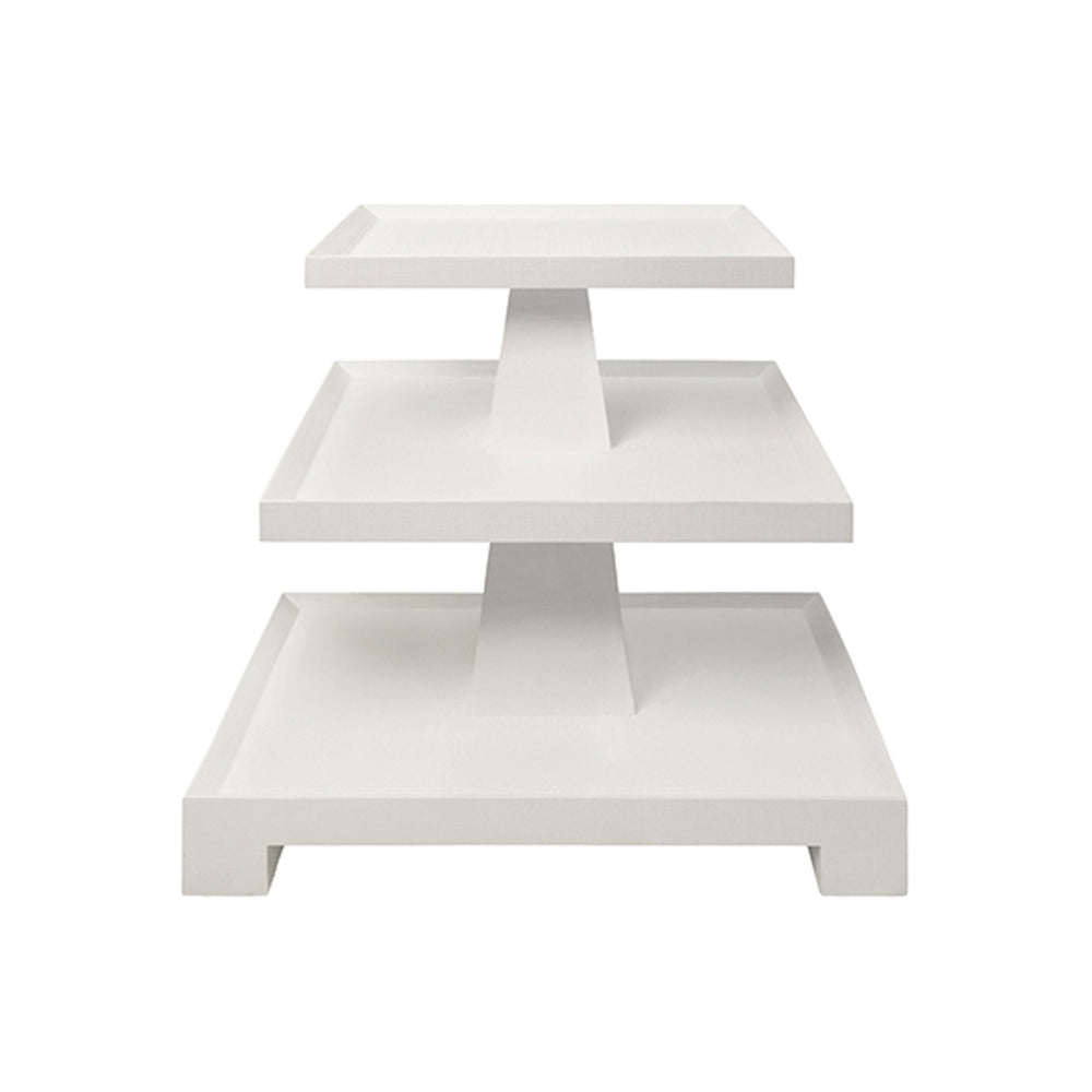 Worlds Away Tatiana Three Tier Side Table