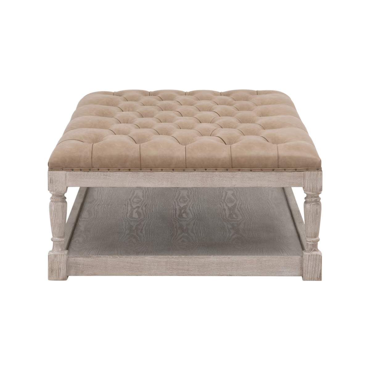 Essentials For Living Townsend Tufted Upholstered Rectangle Coffee Table