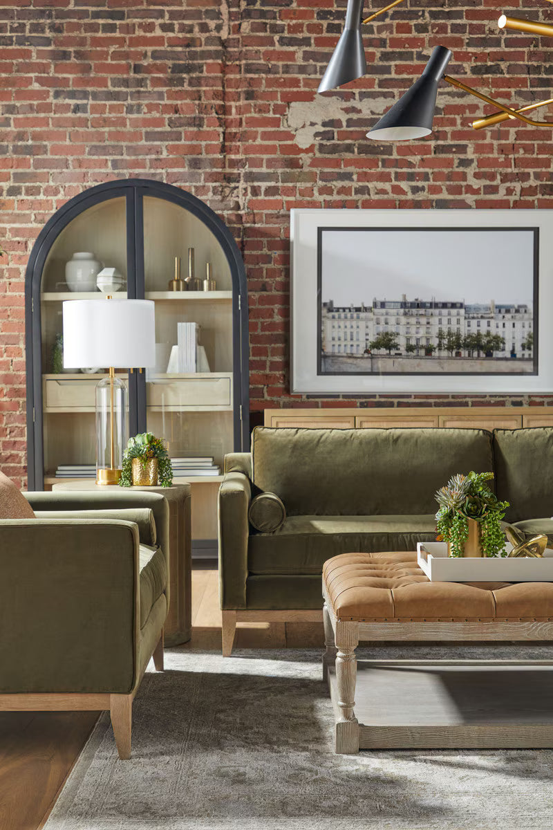 Essentials For Living Townsend Tufted Upholstered Rectangle Coffee Table