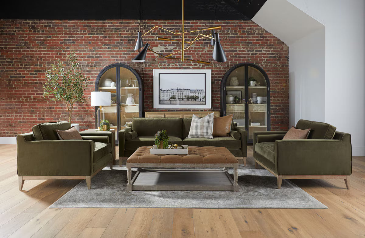 Essentials For Living Townsend Tufted Upholstered Rectangle Coffee Table