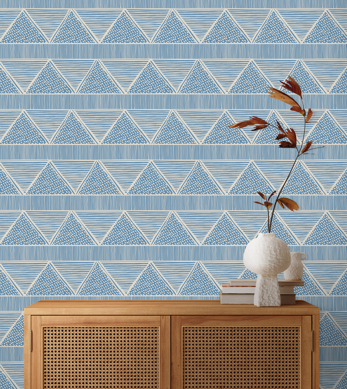 Susan Hable Triangle Lines Wallpaper