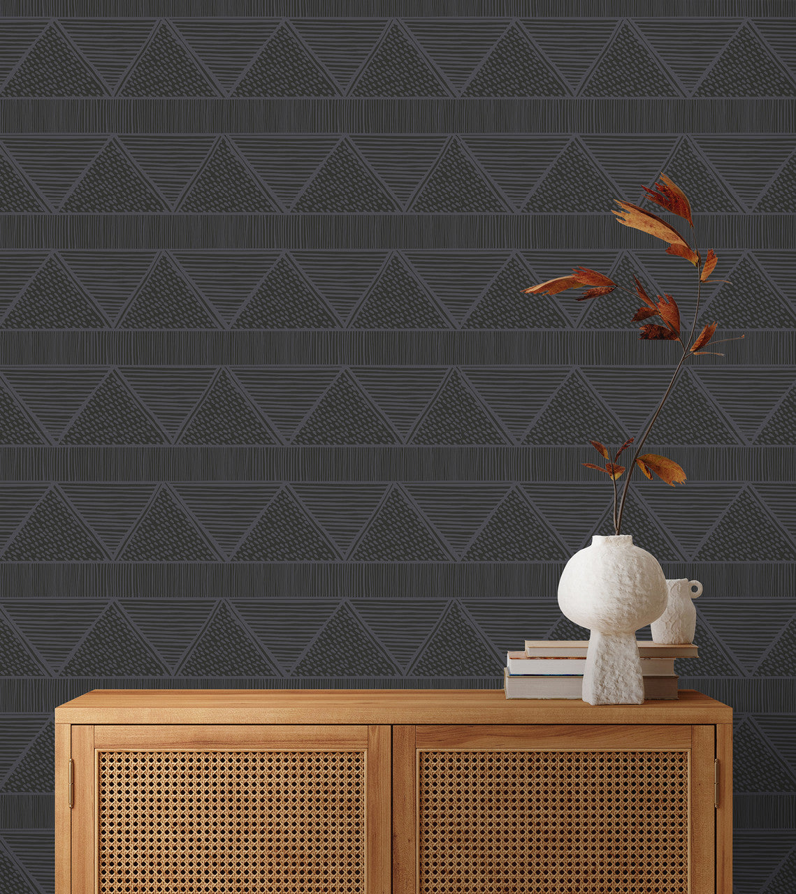 Susan Hable Triangle Lines Wallpaper