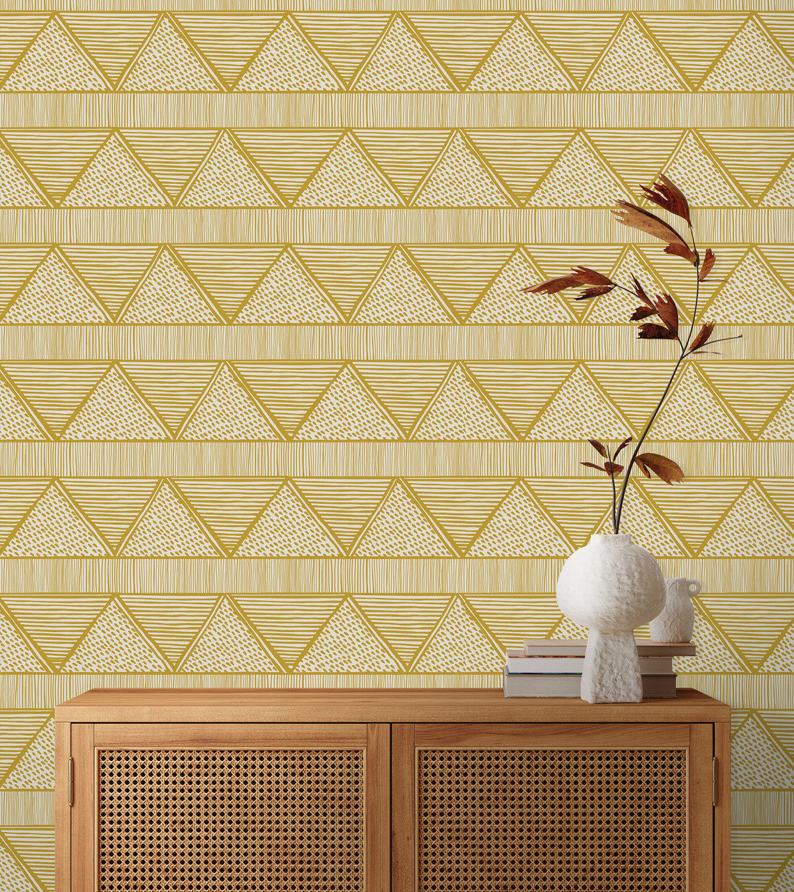 Susan Hable Triangle Lines Wallpaper