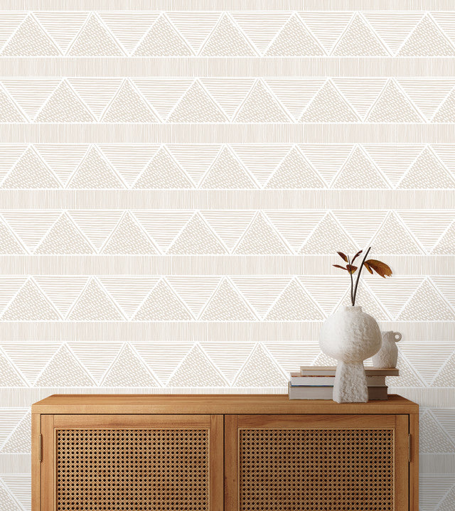 Susan Hable Triangle Lines Wallpaper