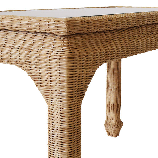 Worlds Away Verra Rattan Desk