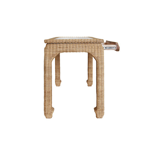 Worlds Away Verra Rattan Desk