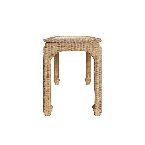 Worlds Away Verra Rattan Desk