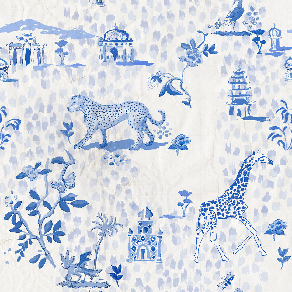 Dana Gibson Safari Toile Wallpaper
