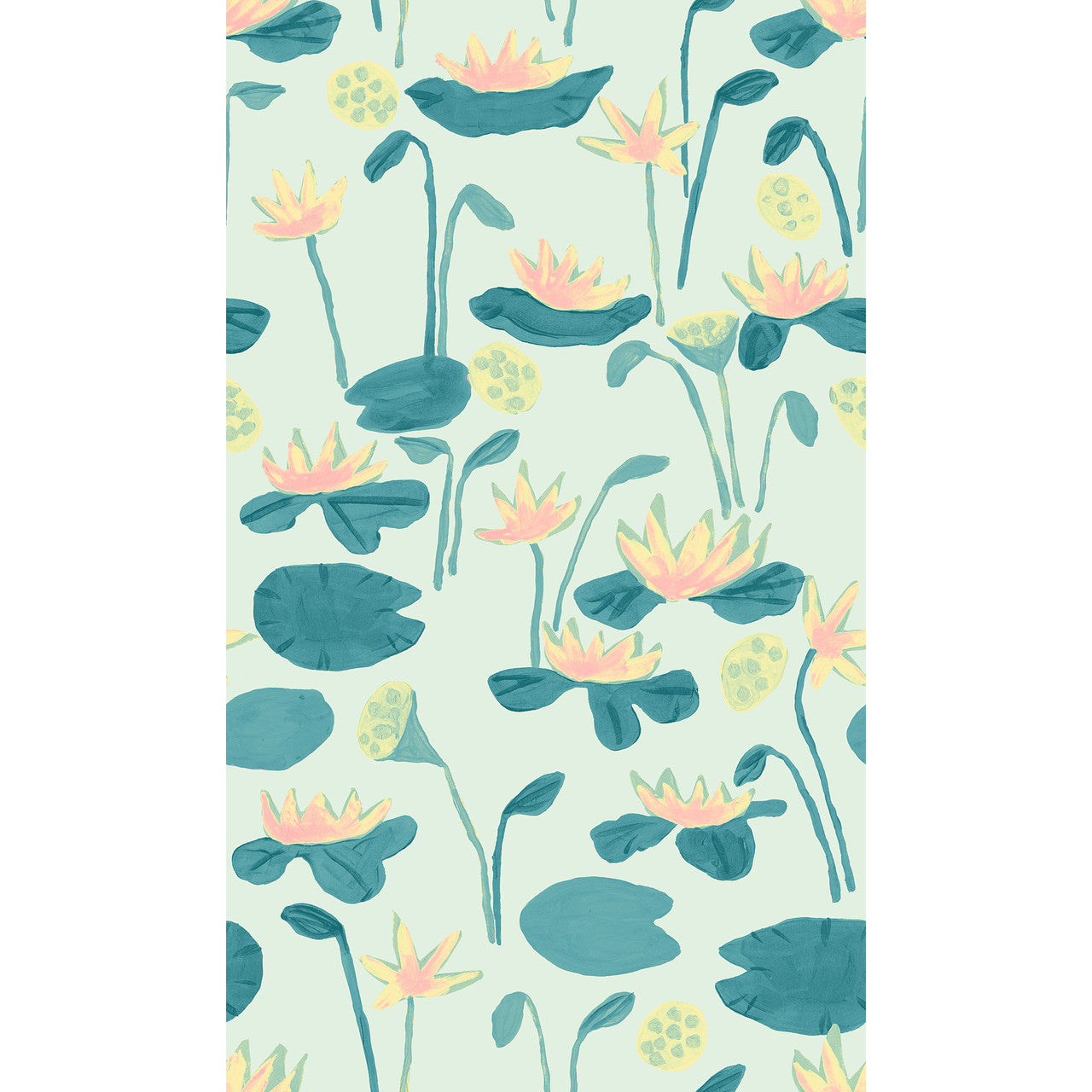 Susan Hable Floating Lotus Wallpaper