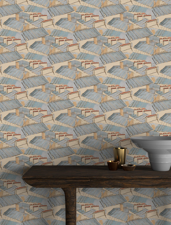 Paule Marrot Rooftops Wallpaper