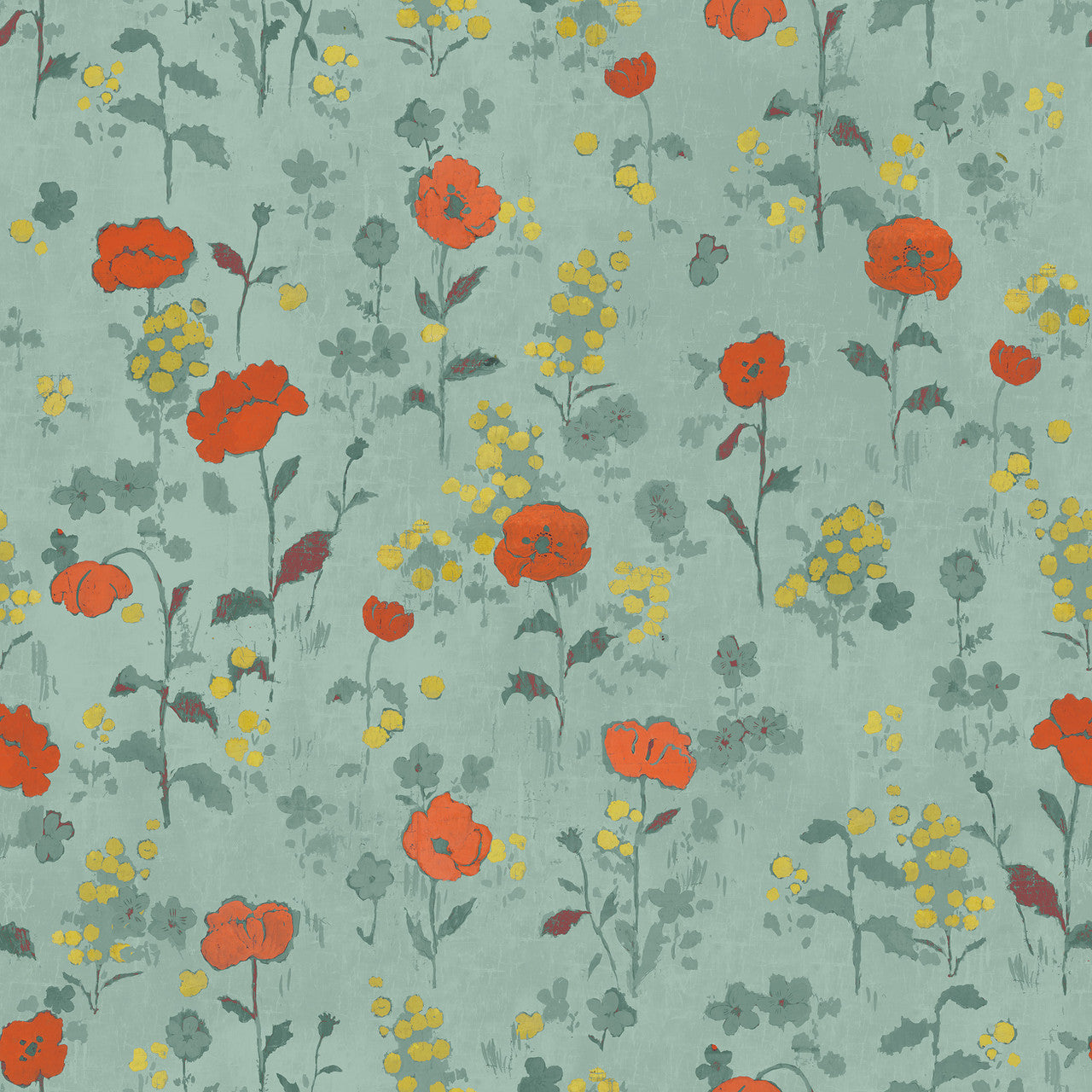 Paule Marrot Poppies Wallpaper
