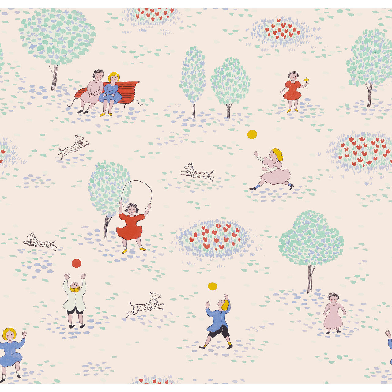 Paule Marrot  Playing in the Park Wallpaper
