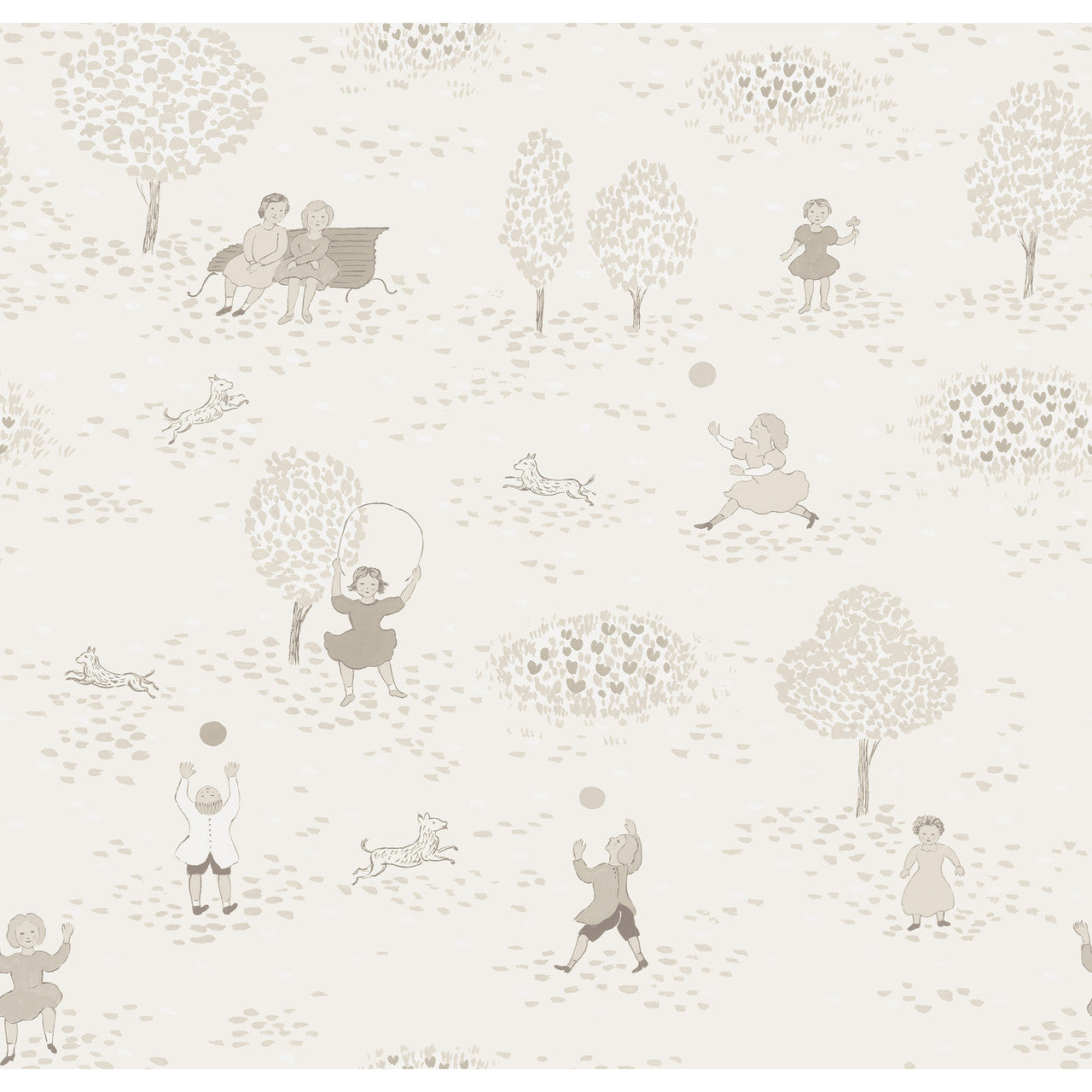 Paule Marrot  Playing in the Park Wallpaper