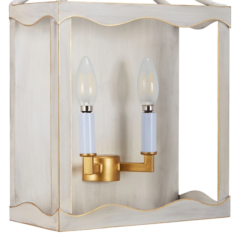 Miriam Cream and Gold Wall Sconce by Old World Design