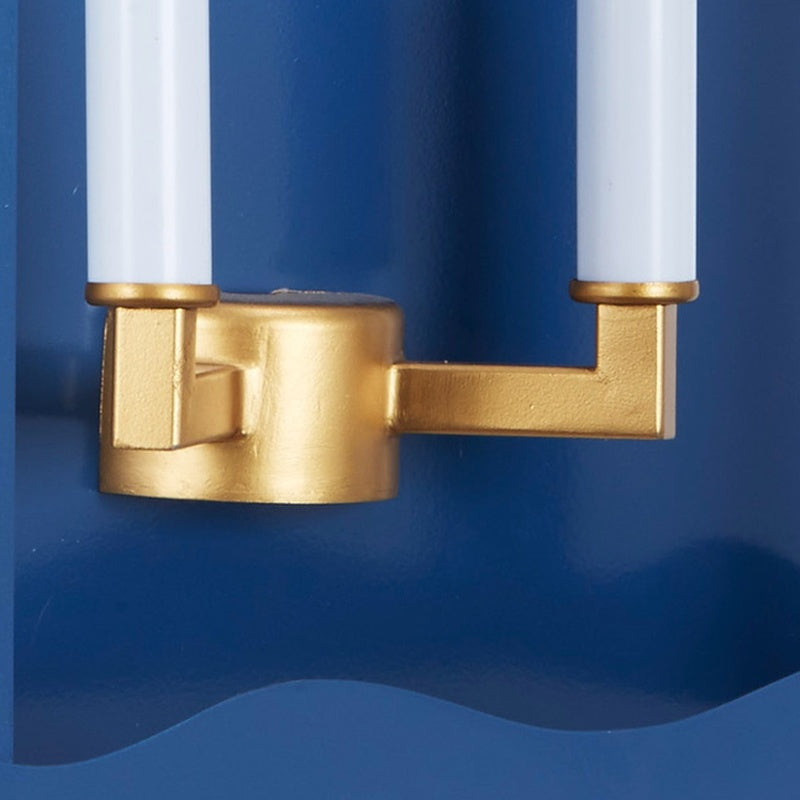 Marin Navy Blue Wall Sconce by Old World Design