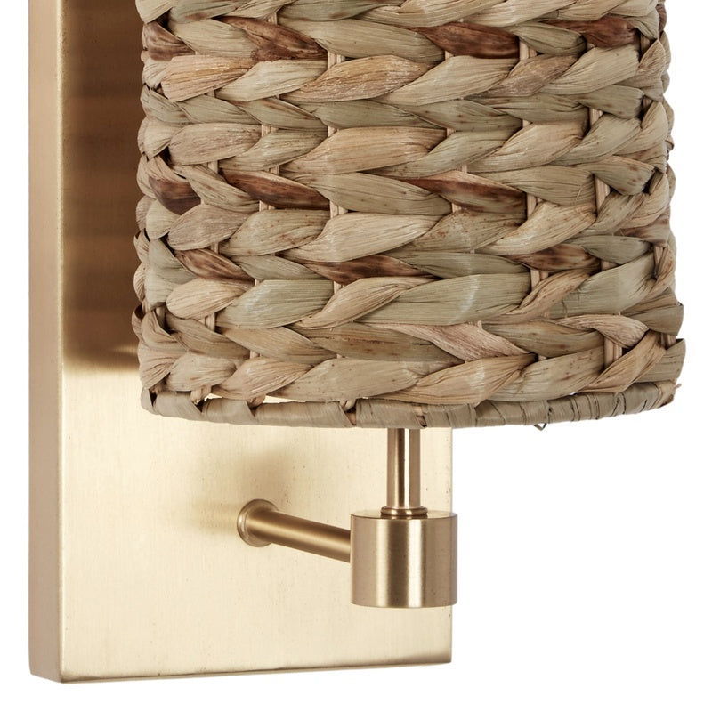 Jules Wall Sconce with Woven Water Hycinth Shade