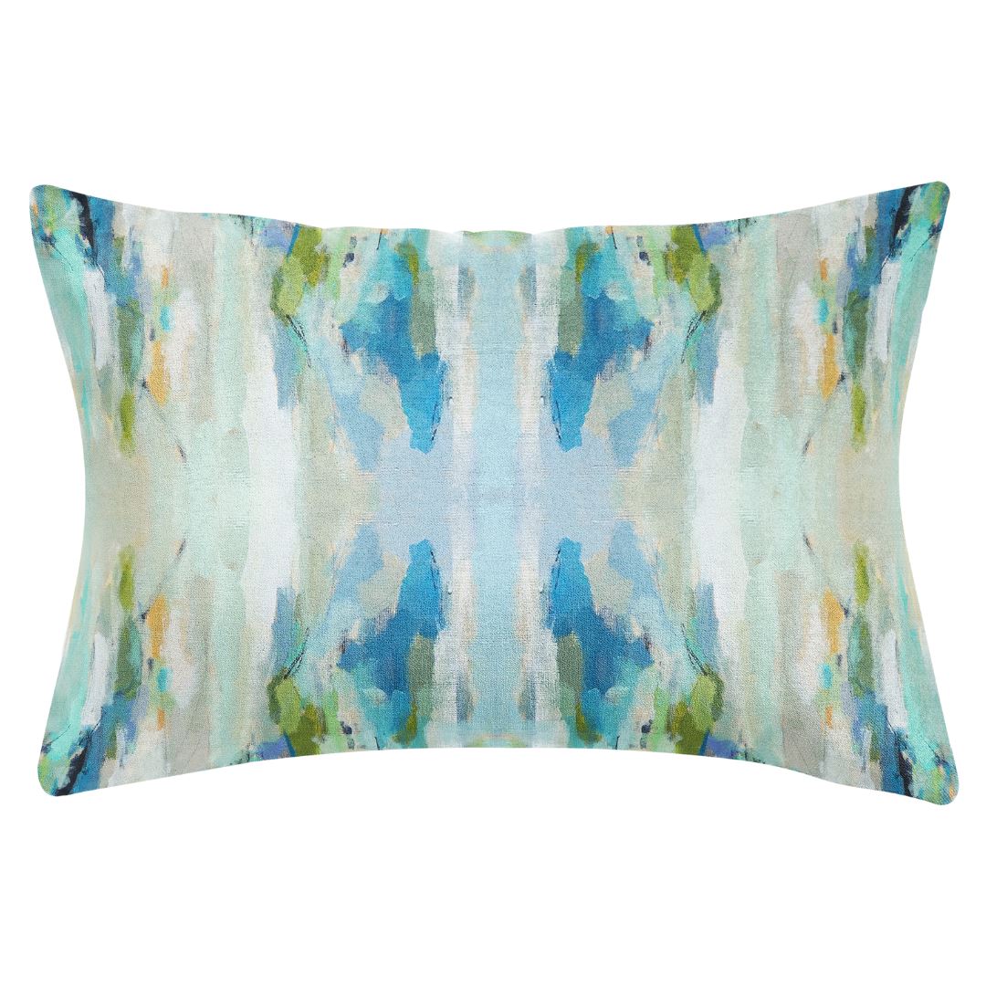 Wintergreen Cotton Linen Pillow by Laura Park