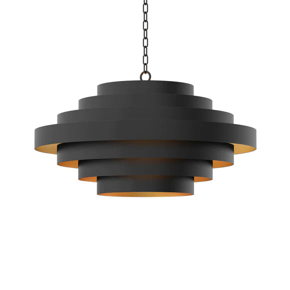 Zentique Nordic Black Chandelier