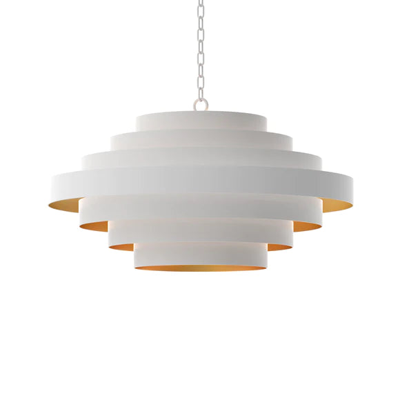 Zentique Nordic White Chandelier