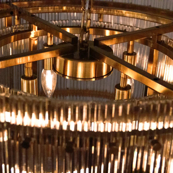 Zentique Cordelia Crystal Drum Chandelier