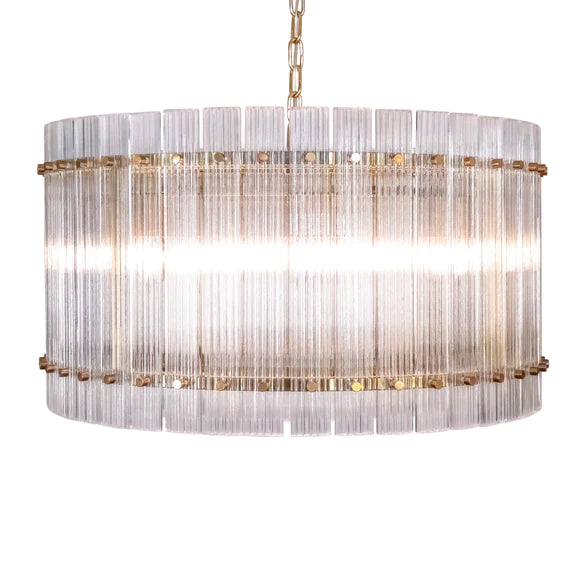 Zentique Cordelia Crystal Drum Chandelier