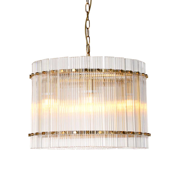 Zentique Cordelia Crystal Drum Chandelier