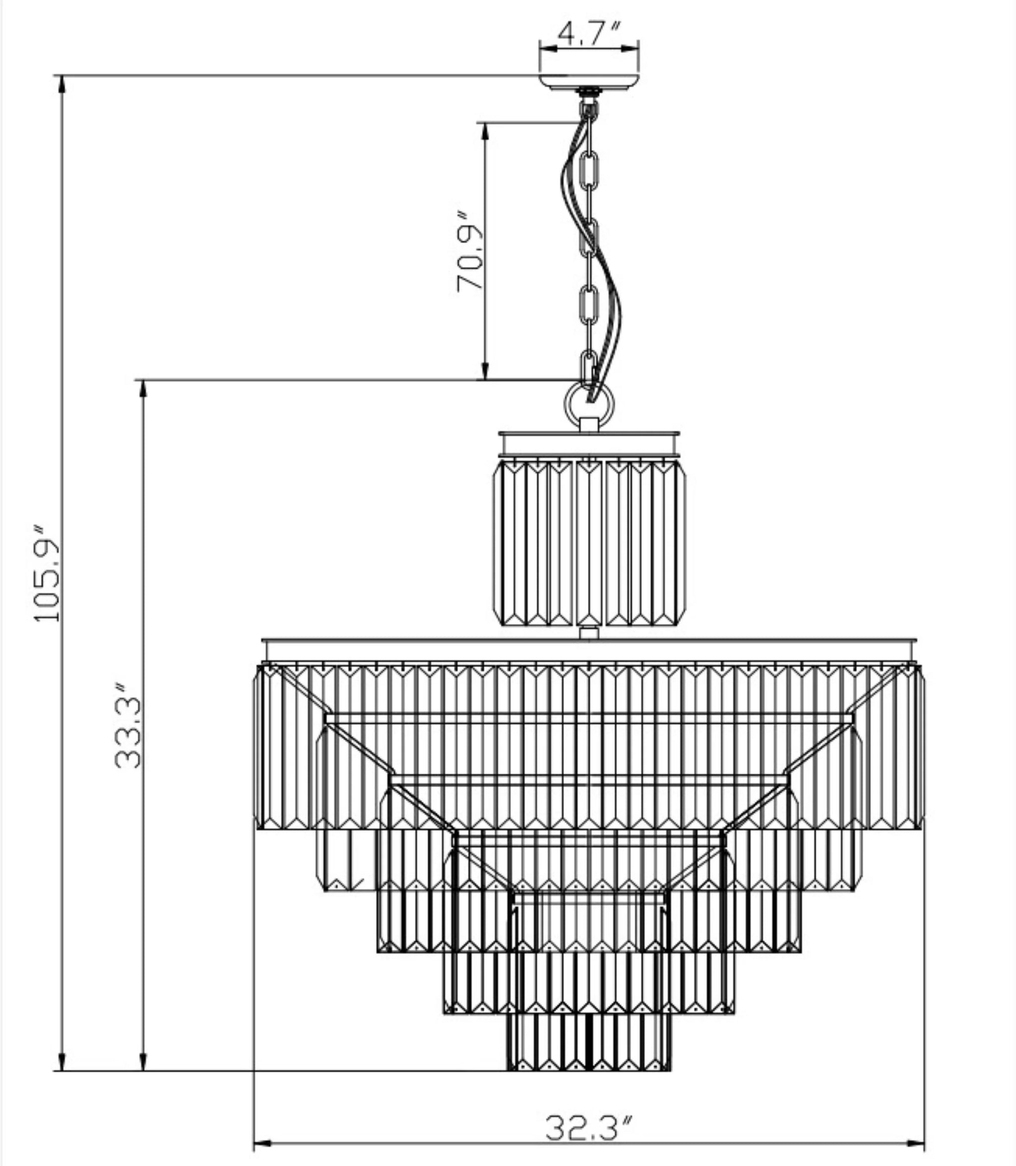 Zentique 6 Tier Rustic Crystal Chandelier D Istressed Metal, Distressed Crystals