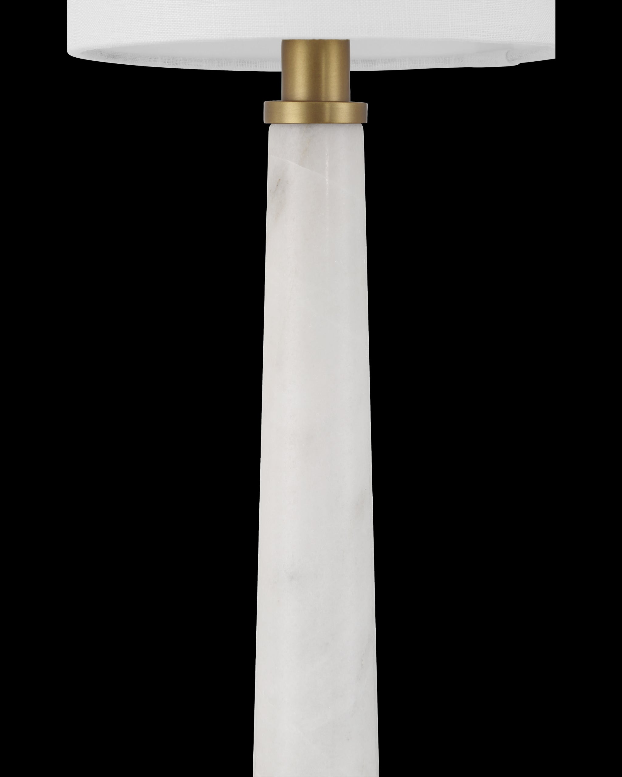 Currey & Company Munroe White Table Lamp