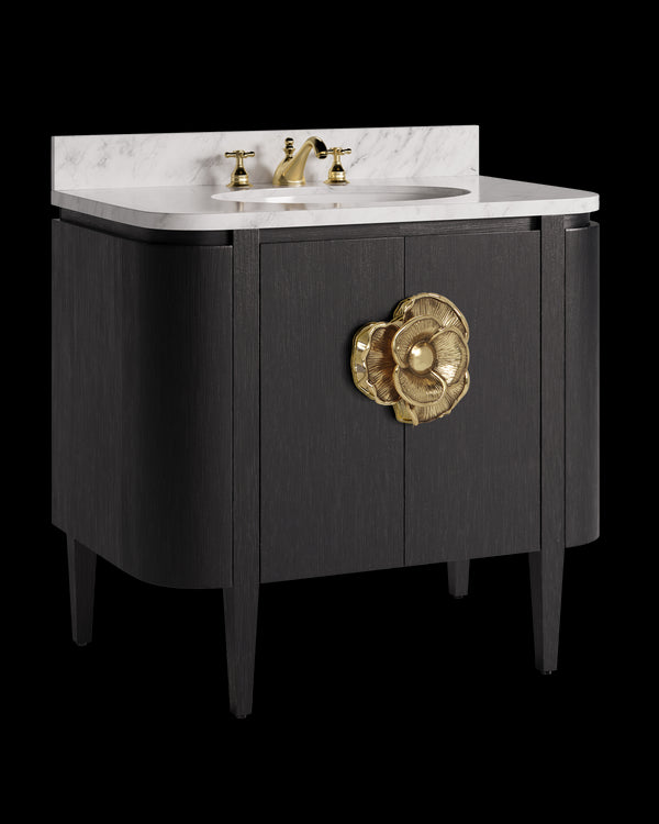 Currey & Company Briallen 36" Vanity With Oval Undermount Sink