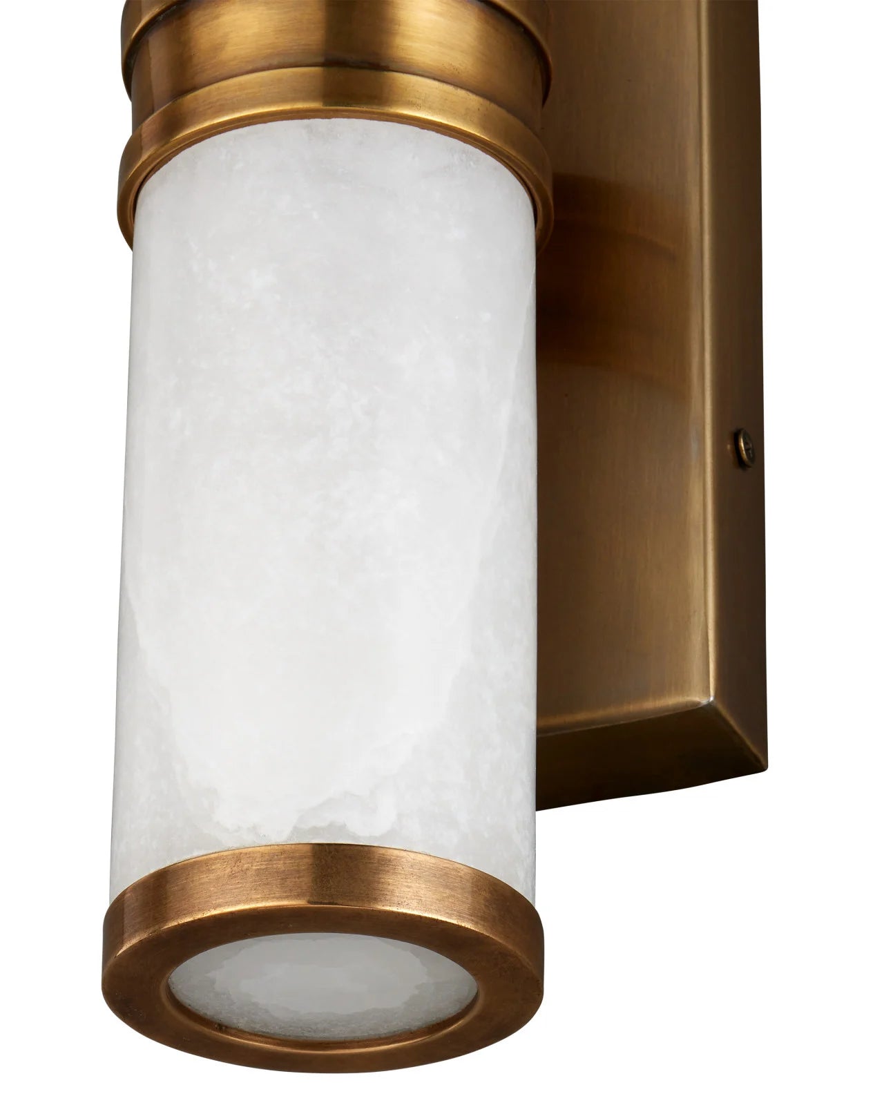 Currey & Company Brenham Large Brass 1 Light Wall Sconce