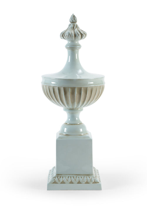 Chelsea House Urn On Pedestal Celadon