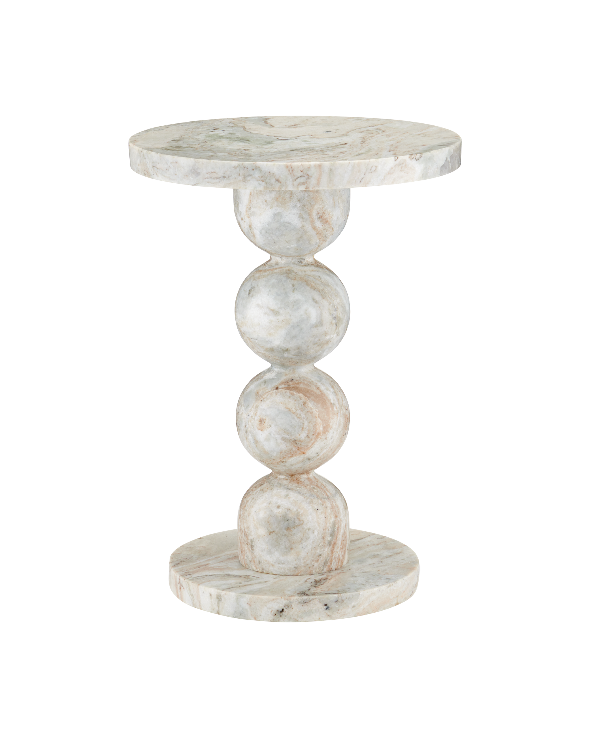 Currey & Company Turner Marble Accent Table
