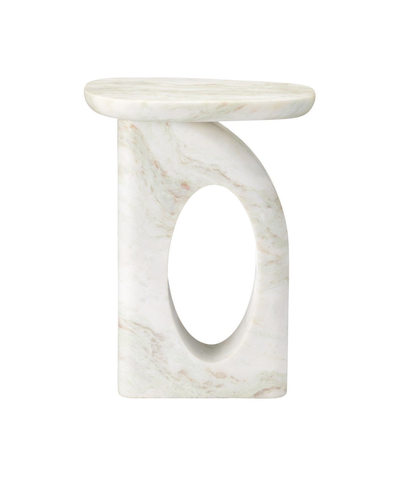 Currey & Company 22" Bilbao Onyx Accent Table