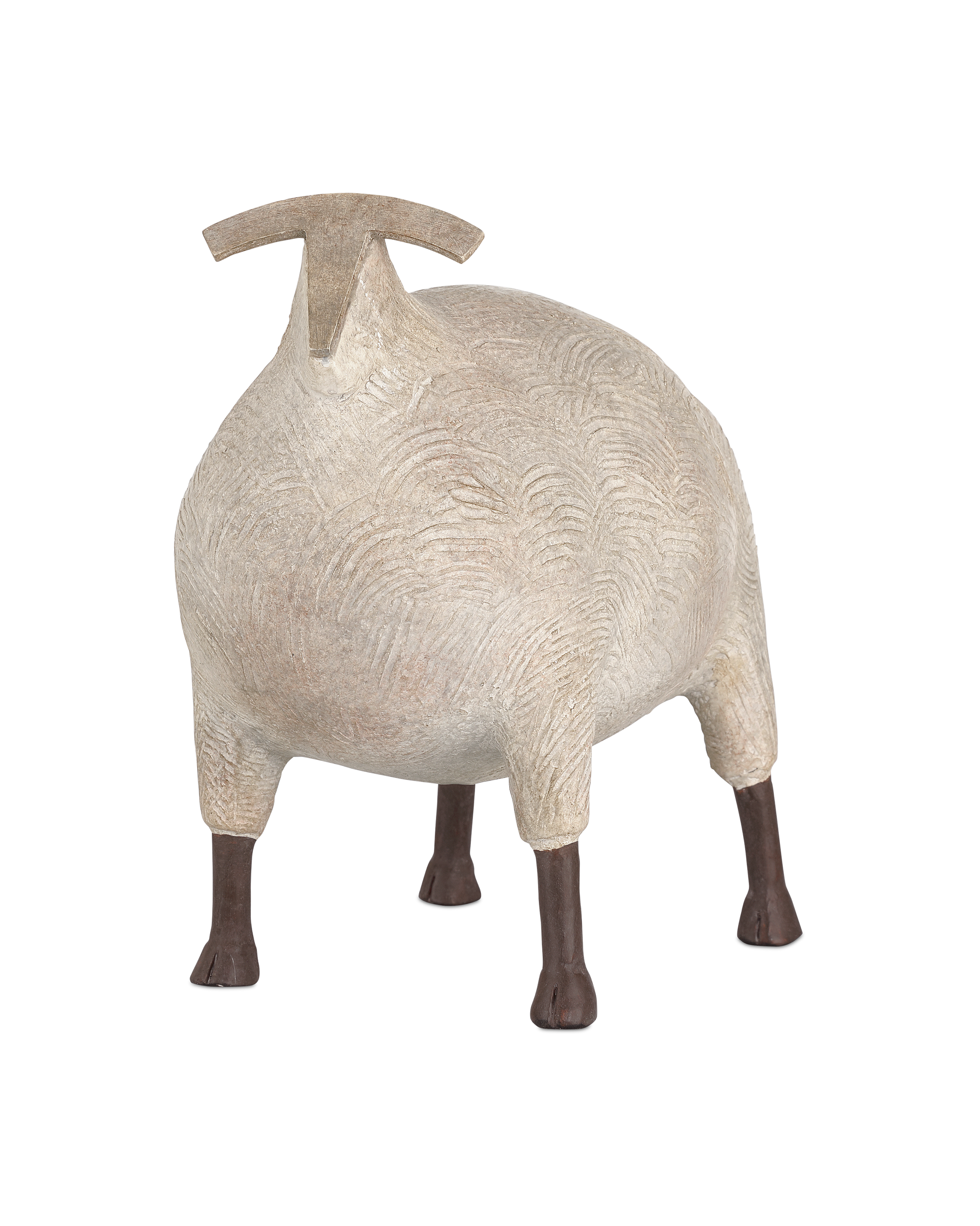 Currey And Company Ancient Ram Sculpture