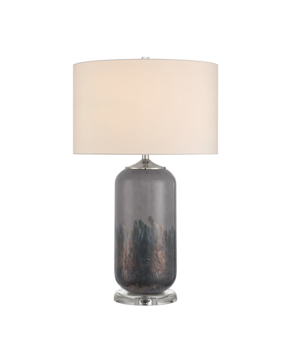 Currey & Company Lewes Gray Glass Table Lamp