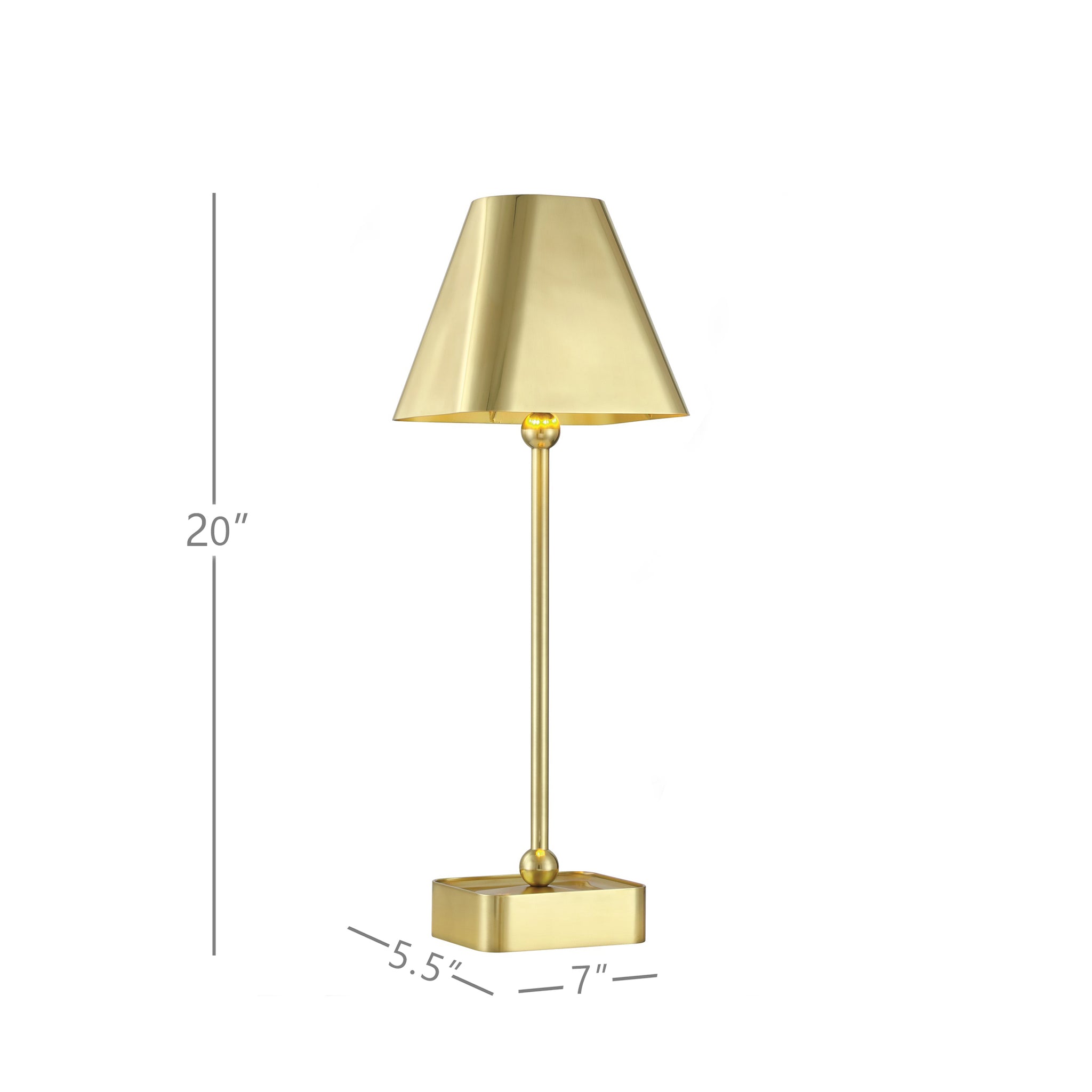 Currey & Company Gadabout Brass Cordless Table Lamp