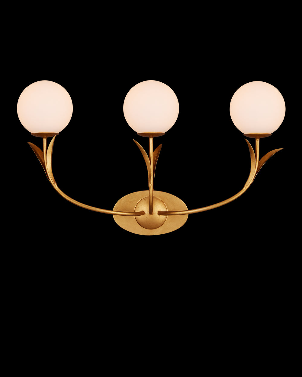 Currey & Company Rossville Triple Light Wall Sconce