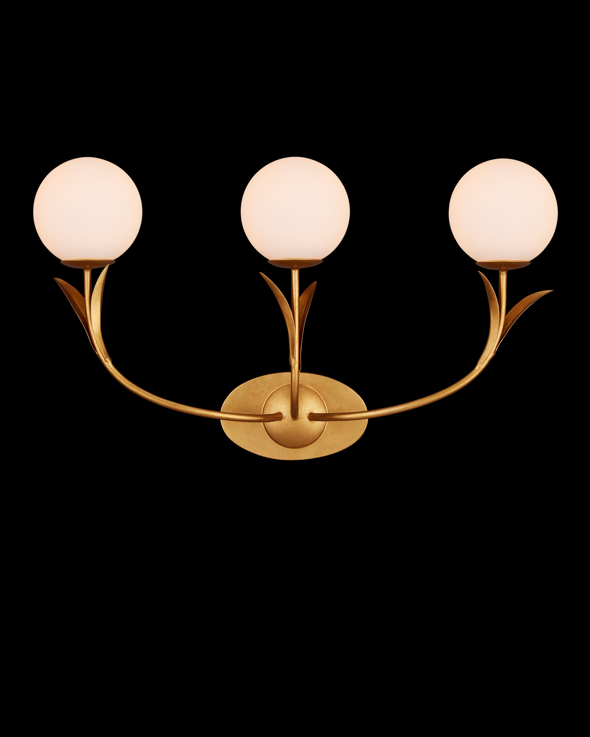 Currey & Company Rossville Triple Light Wall Sconce