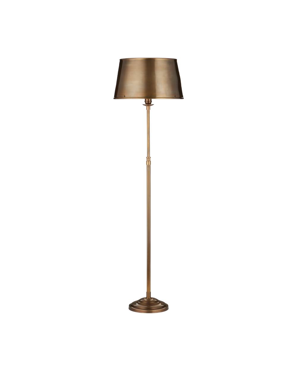 Currey & Company Callum Brass Floor Lamp