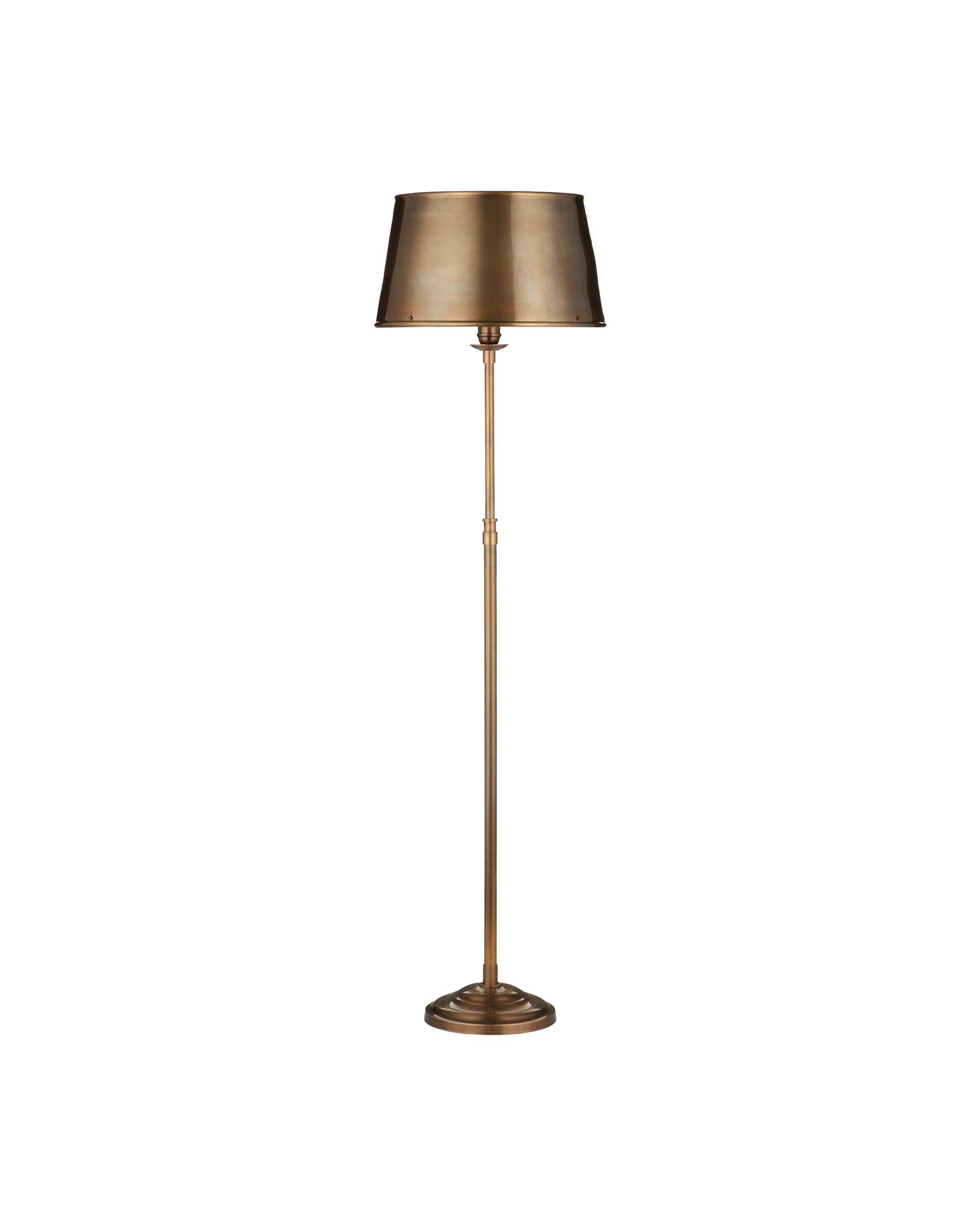 Currey & Company Callum Brass Floor Lamp
